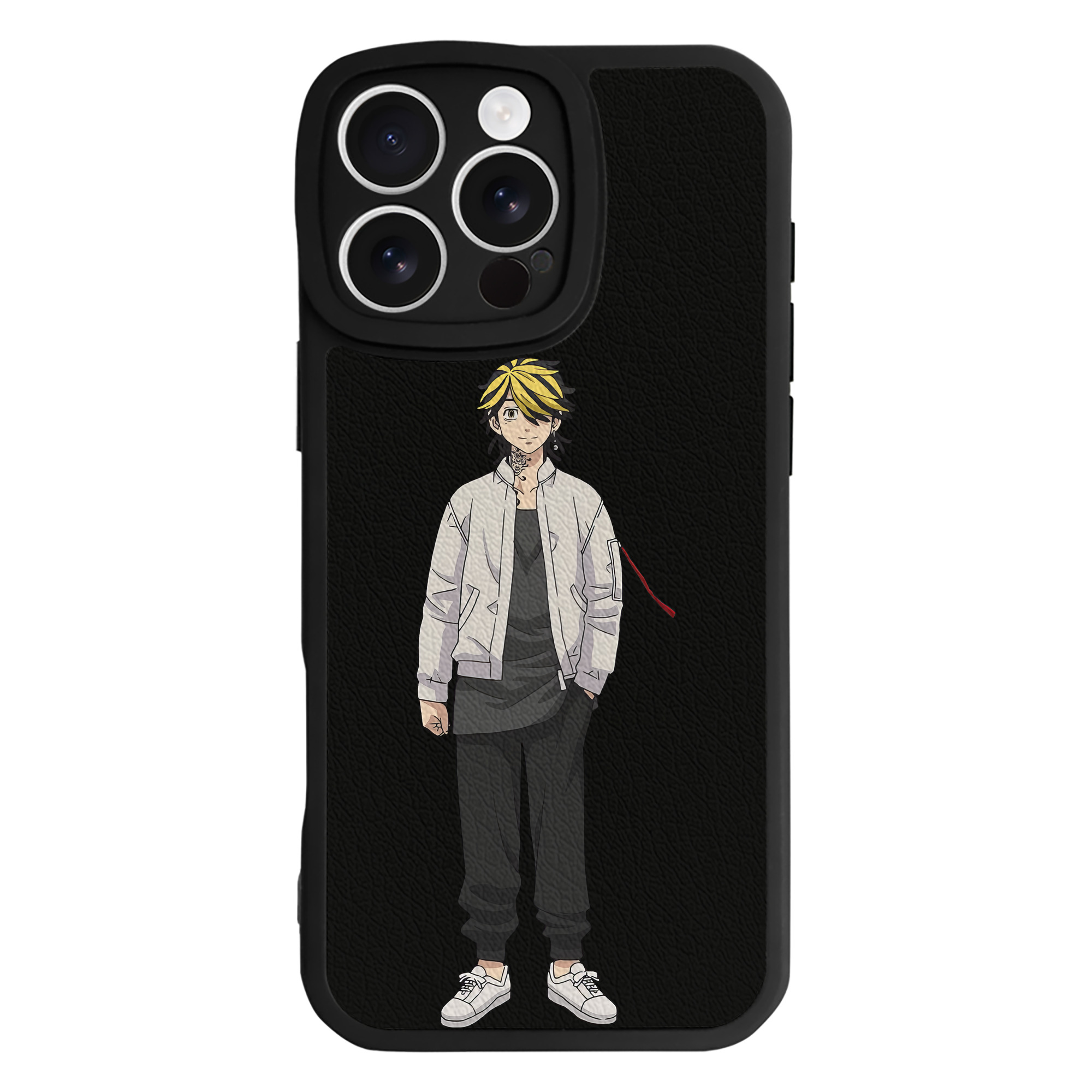 （画像用） 東京リベンジャーズ Tokyo Revengers 【iPhone 16シリーズ対応】シリコンスマホケース（レザー調） 材質：シリコン